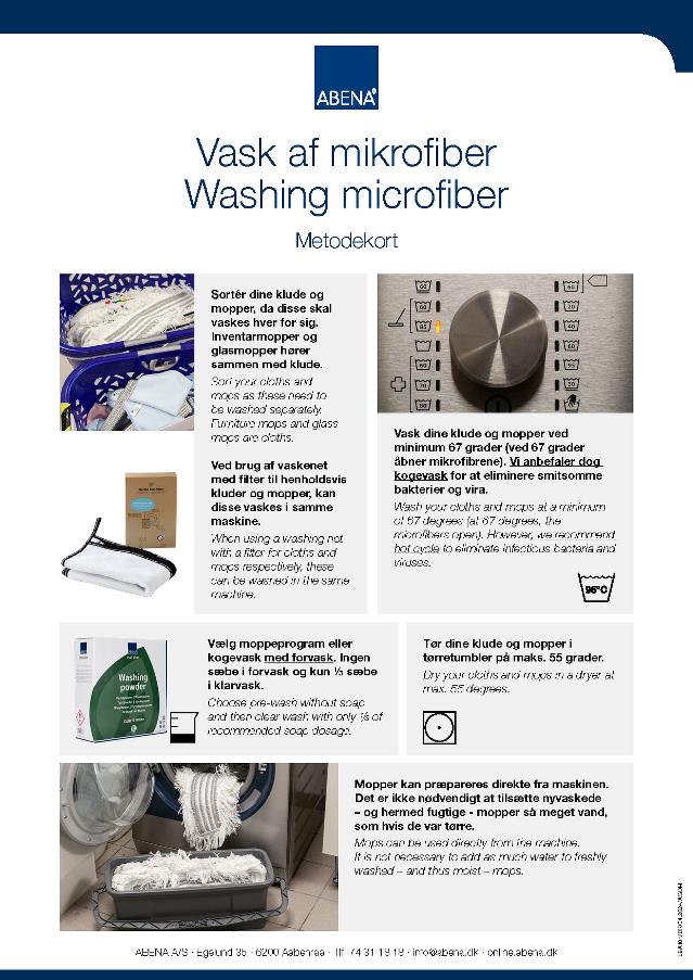 Metodekort - Vask af mikrofiber